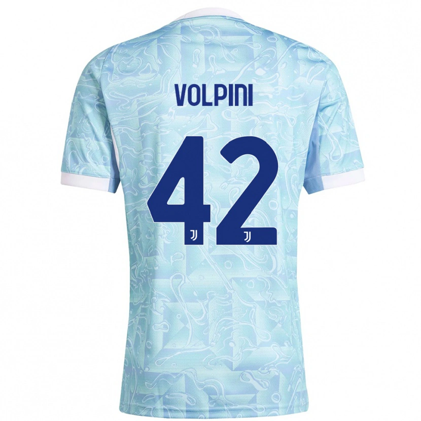 Danxen Dámské Viola Volpini #42 Nebesky Modrá Žlutá Daleko Hráčské Dresy 2025/26 Dres
