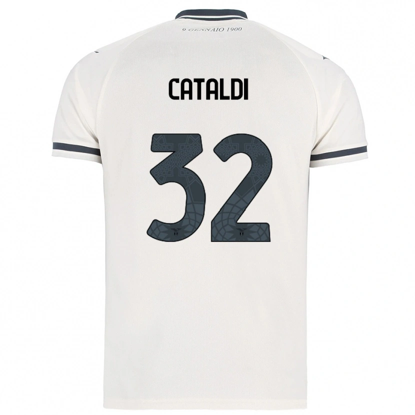 Danxen Dámské Danilo Cataldi #32 Bílá Námořnická Modř Daleko Hráčské Dresy 2025/26 Dres