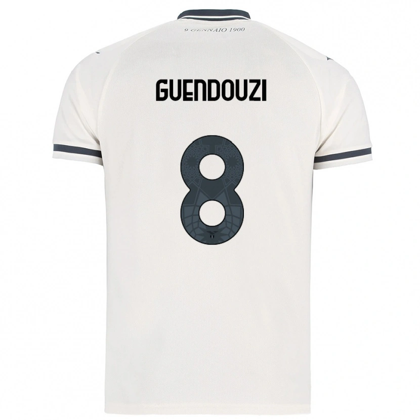 Danxen Dámské Mattéo Guendouzi #8 Bílá Námořnická Modř Daleko Hráčské Dresy 2025/26 Dres
