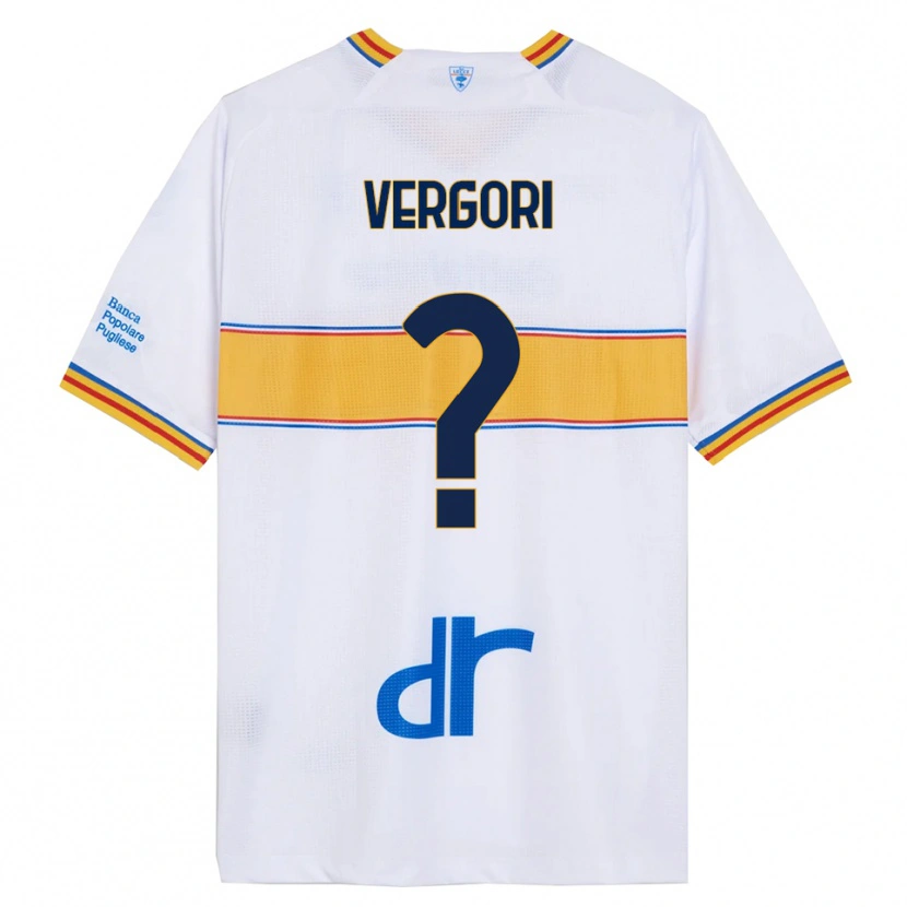 Danxen Dámské Cristiano Vergori #0 Bílá Žlutá Daleko Hráčské Dresy 2025/26 Dres