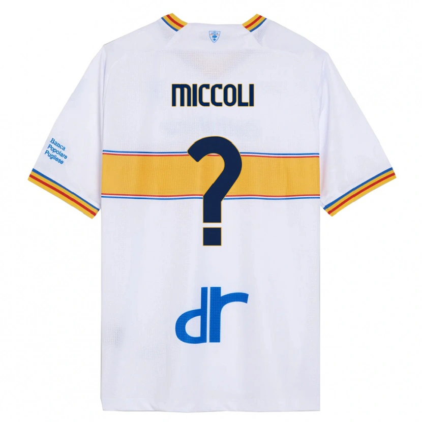 Danxen Dámské Riccardo Miccoli #0 Bílá Žlutá Daleko Hráčské Dresy 2025/26 Dres