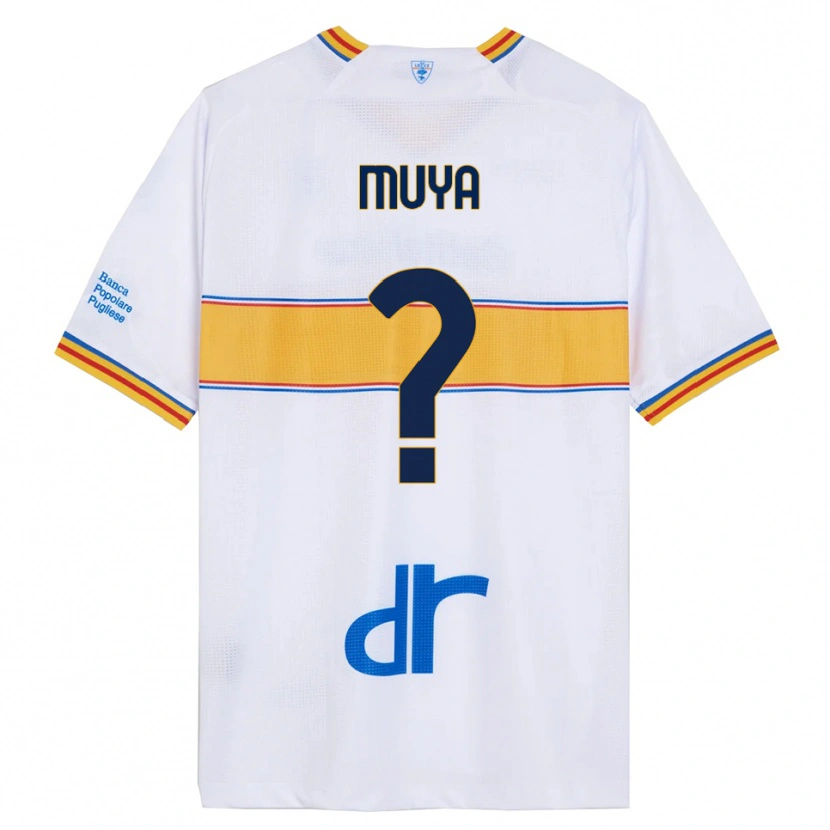 Danxen Dámské Mattia Muya #0 Bílá Žlutá Daleko Hráčské Dresy 2025/26 Dres