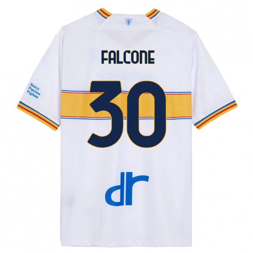 Danxen Dámské Wladimiro Falcone #30 Bílá Žlutá Daleko Hráčské Dresy 2025/26 Dres