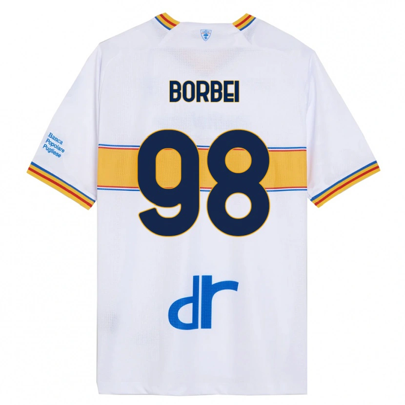 Danxen Dámské Alexandru Borbei #98 Bílá Žlutá Daleko Hráčské Dresy 2025/26 Dres