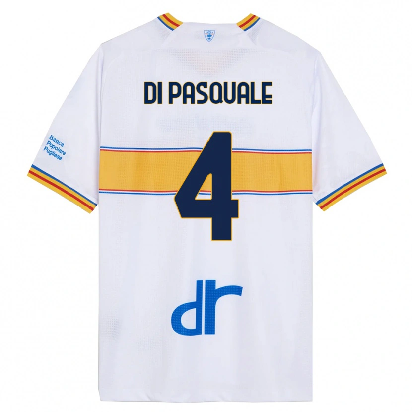 Danxen Dámské Alessandro Di Pasquale #4 Bílá Žlutá Daleko Hráčské Dresy 2025/26 Dres