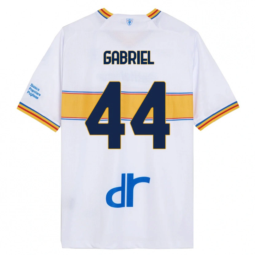 Danxen Dámské Tiago Gabriel #44 Bílá Žlutá Daleko Hráčské Dresy 2025/26 Dres