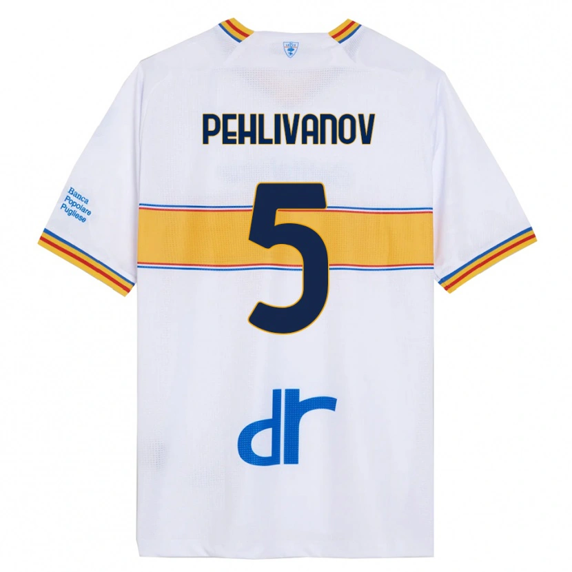 Danxen Dámské Cristian Pehlivanov #5 Bílá Žlutá Daleko Hráčské Dresy 2025/26 Dres