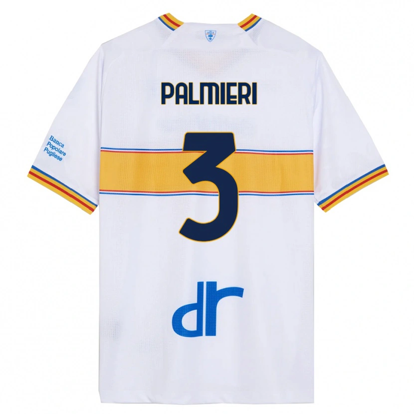 Danxen Dámské Andrea Palmieri #3 Bílá Žlutá Daleko Hráčské Dresy 2025/26 Dres