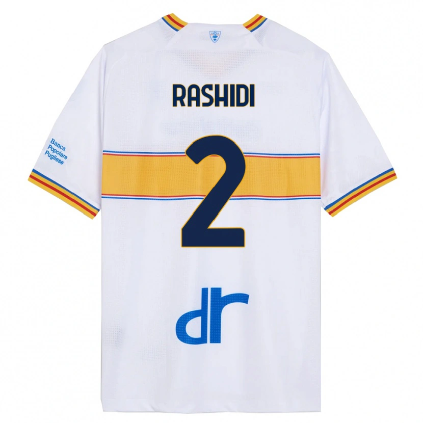 Danxen Dámské William Rashidi #2 Bílá Žlutá Daleko Hráčské Dresy 2025/26 Dres