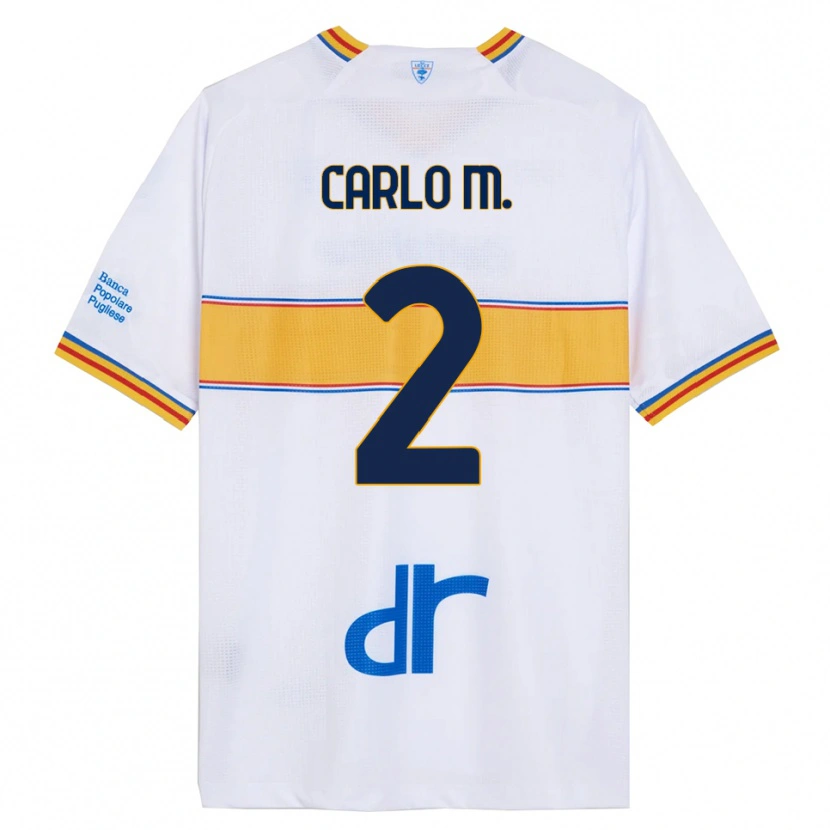 Danxen Dámské Carlo Mariano #2 Bílá Žlutá Daleko Hráčské Dresy 2025/26 Dres