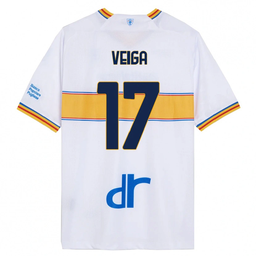 Danxen Dámské Danilo Veiga #17 Bílá Žlutá Daleko Hráčské Dresy 2025/26 Dres