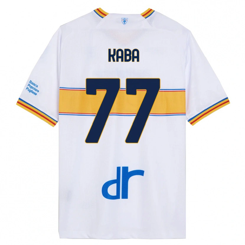 Danxen Dámské Mohamed Kaba #77 Bílá Žlutá Daleko Hráčské Dresy 2025/26 Dres