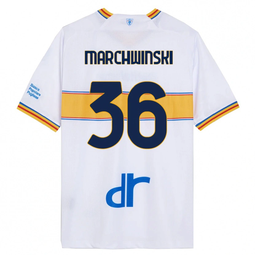 Danxen Dámské Filip Marchwinski #36 Bílá Žlutá Daleko Hráčské Dresy 2025/26 Dres