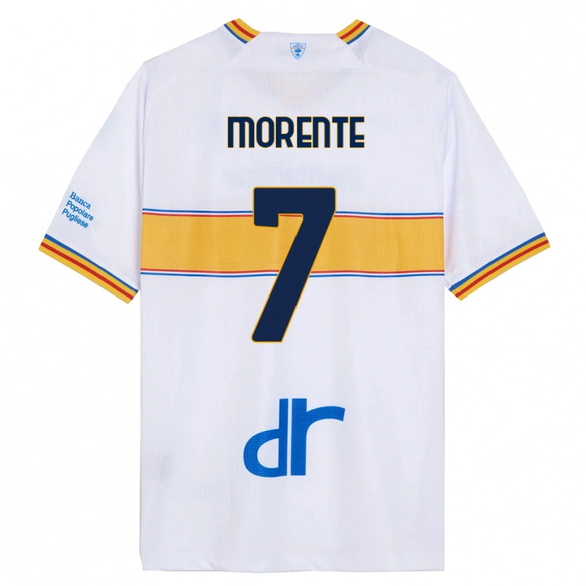 Danxen Dámské Tete Morente #7 Bílá Žlutá Daleko Hráčské Dresy 2025/26 Dres
