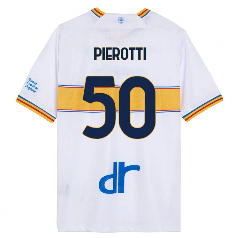 Danxen Dámské Santiago Pierotti #50 Bílá Žlutá Daleko Hráčské Dresy 2025/26 Dres