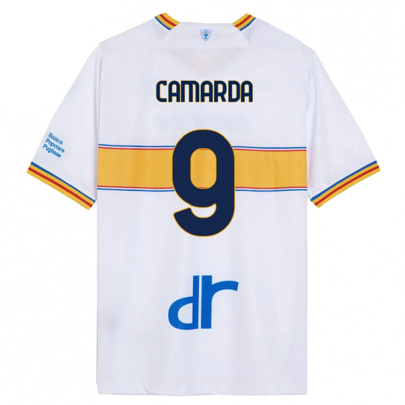 Danxen Dámské Francesco Camarda #9 Bílá Žlutá Daleko Hráčské Dresy 2025/26 Dres