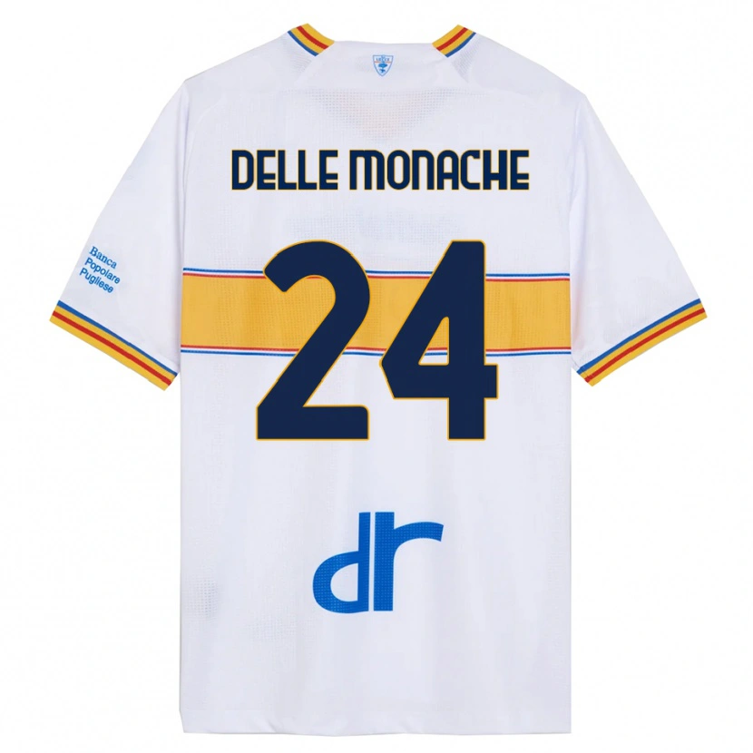 Danxen Dámské Marco Delle Monache #24 Bílá Žlutá Daleko Hráčské Dresy 2025/26 Dres