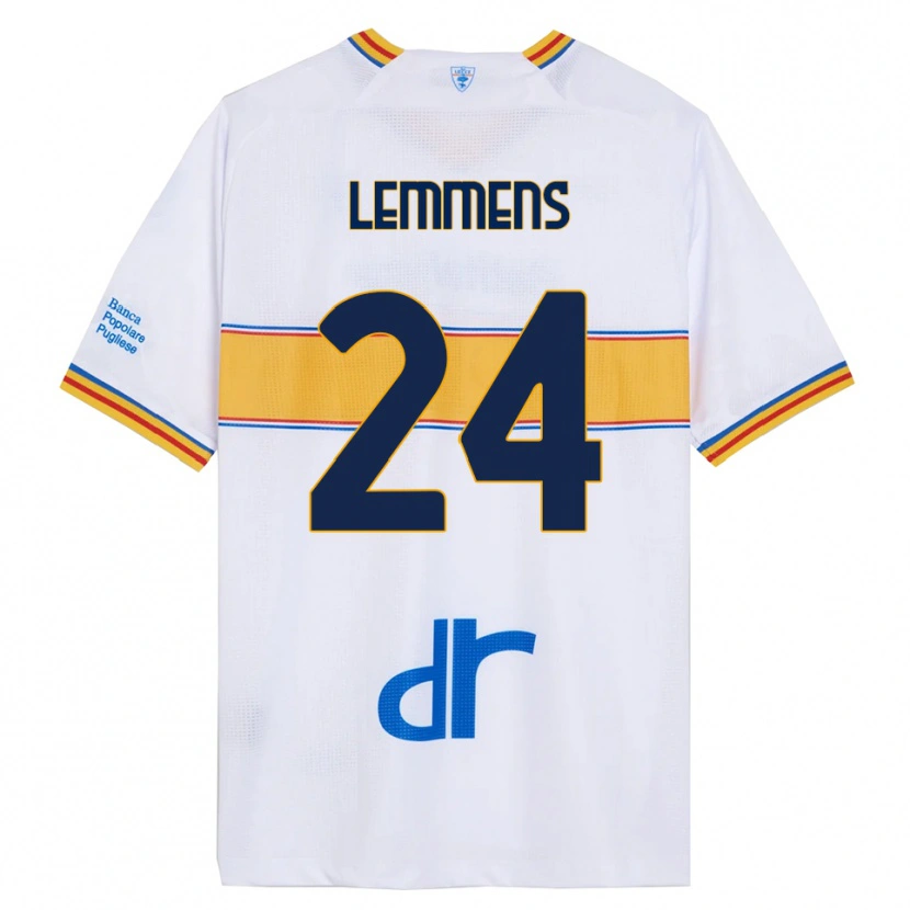 Danxen Dámské Mats Lemmens #24 Bílá Žlutá Daleko Hráčské Dresy 2025/26 Dres