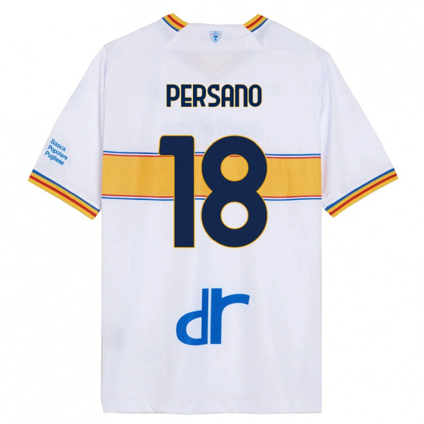 Danxen Dámské Emanuele Persano #18 Bílá Žlutá Daleko Hráčské Dresy 2025/26 Dres