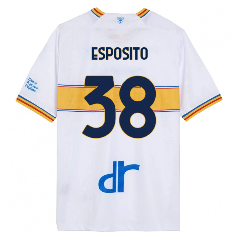 Danxen Dámské Pasquale Esposito #38 Bílá Žlutá Daleko Hráčské Dresy 2025/26 Dres