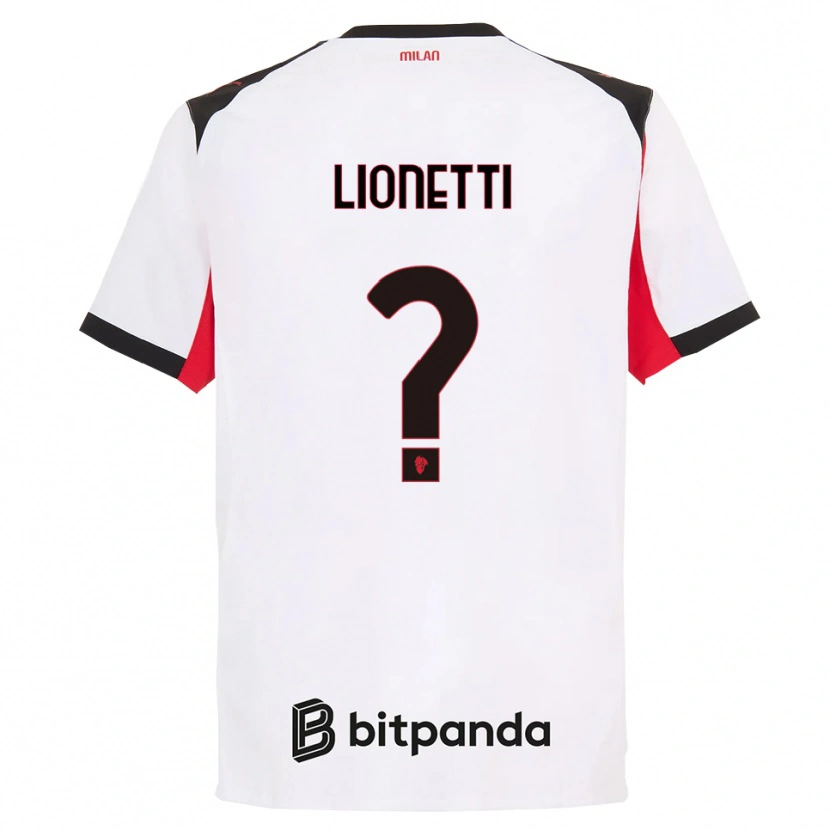 Danxen Dámské Francesco Lionetti #0 Bílá Černá Daleko Hráčské Dresy 2025/26 Dres
