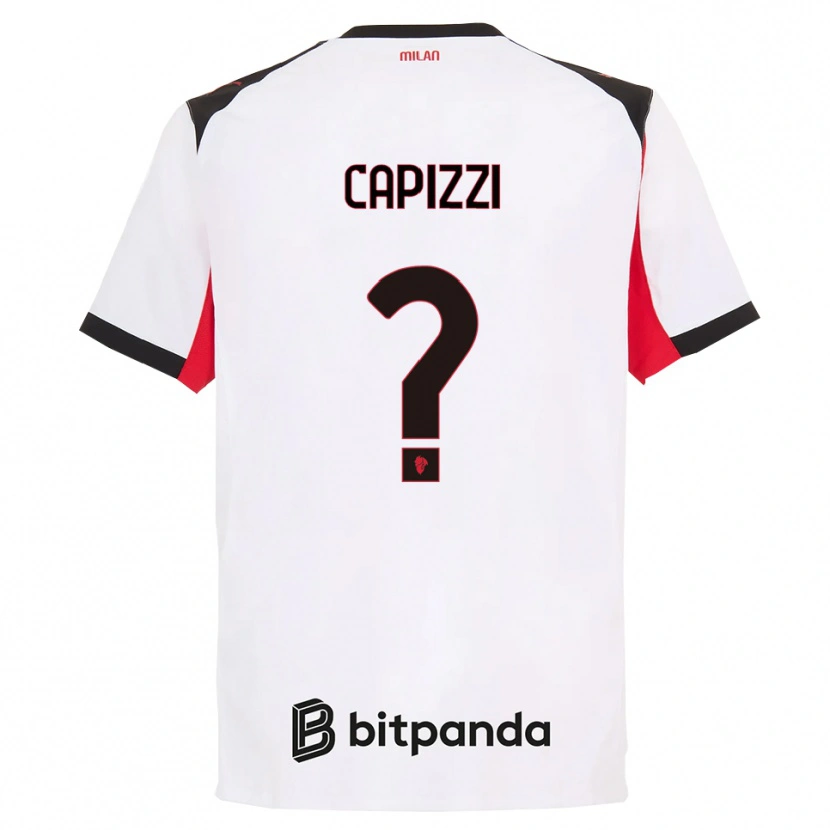 Danxen Dámské Edoardo Capizzi #0 Bílá Černá Daleko Hráčské Dresy 2025/26 Dres