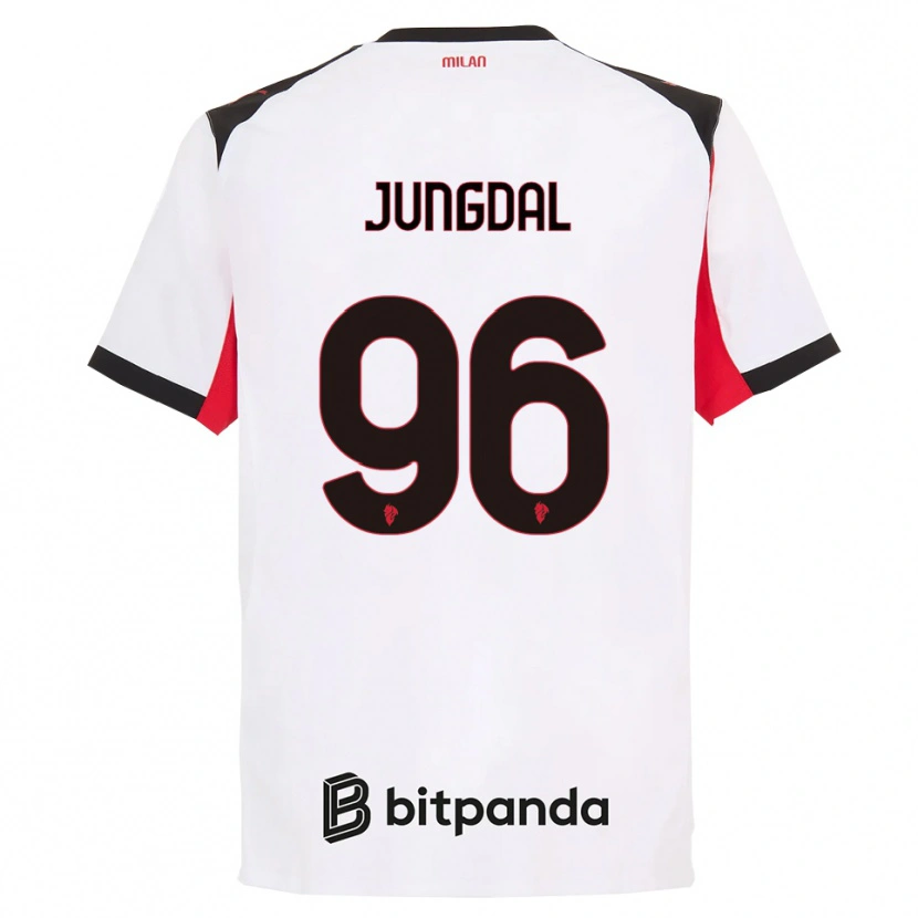 Danxen Dámské Andreas Jungdal #96 Bílá Černá Daleko Hráčské Dresy 2025/26 Dres