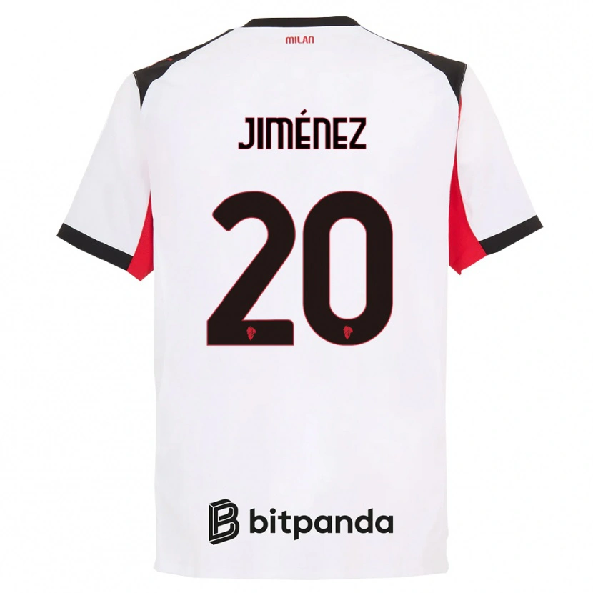 Danxen Dámské Álex Jiménez #20 Bílá Černá Daleko Hráčské Dresy 2025/26 Dres