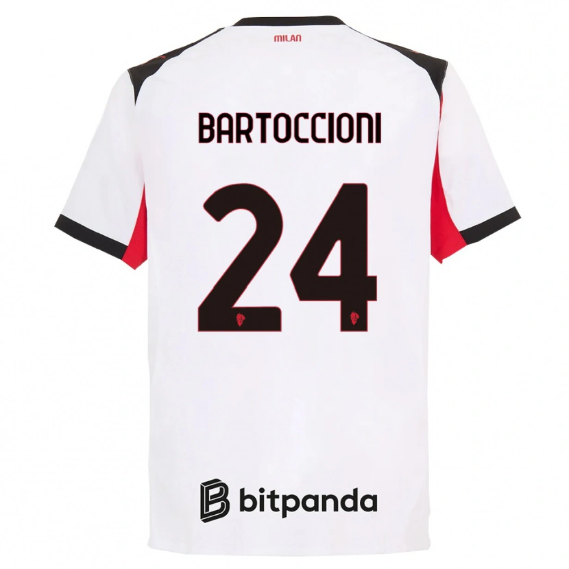 Danxen Dámské Andrea Bartoccioni #24 Bílá Černá Daleko Hráčské Dresy 2025/26 Dres