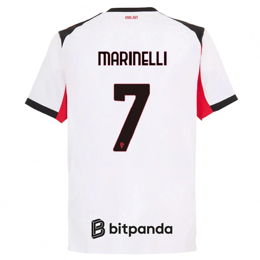 Danxen Dámské Gloria Marinelli #7 Bílá Černá Daleko Hráčské Dresy 2025/26 Dres