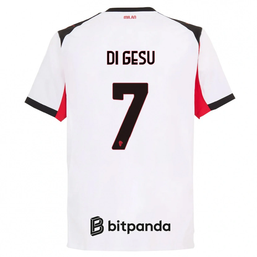 Danxen Dámské Enrico Di Gesu #7 Bílá Černá Daleko Hráčské Dresy 2025/26 Dres
