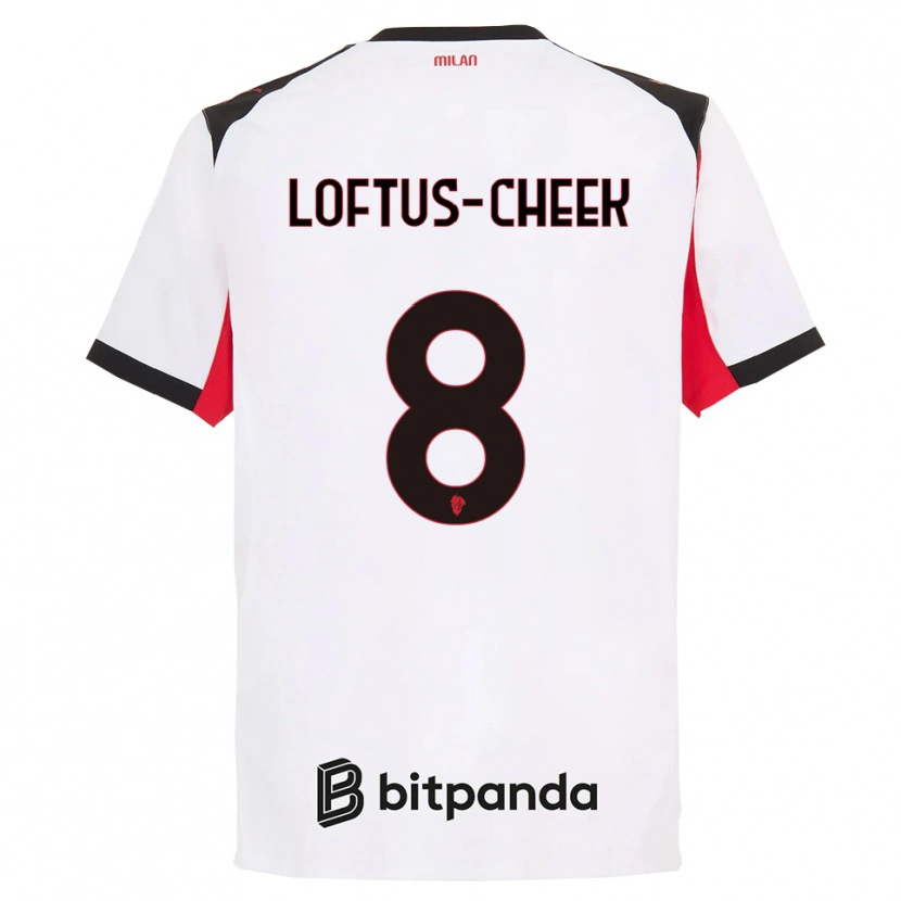Danxen Dámské Ruben Loftus-Cheek #8 Bílá Černá Daleko Hráčské Dresy 2025/26 Dres