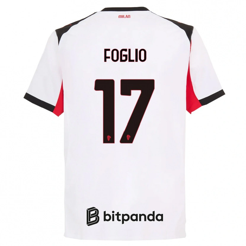 Danxen Dámské Christian Foglio #17 Bílá Černá Daleko Hráčské Dresy 2025/26 Dres