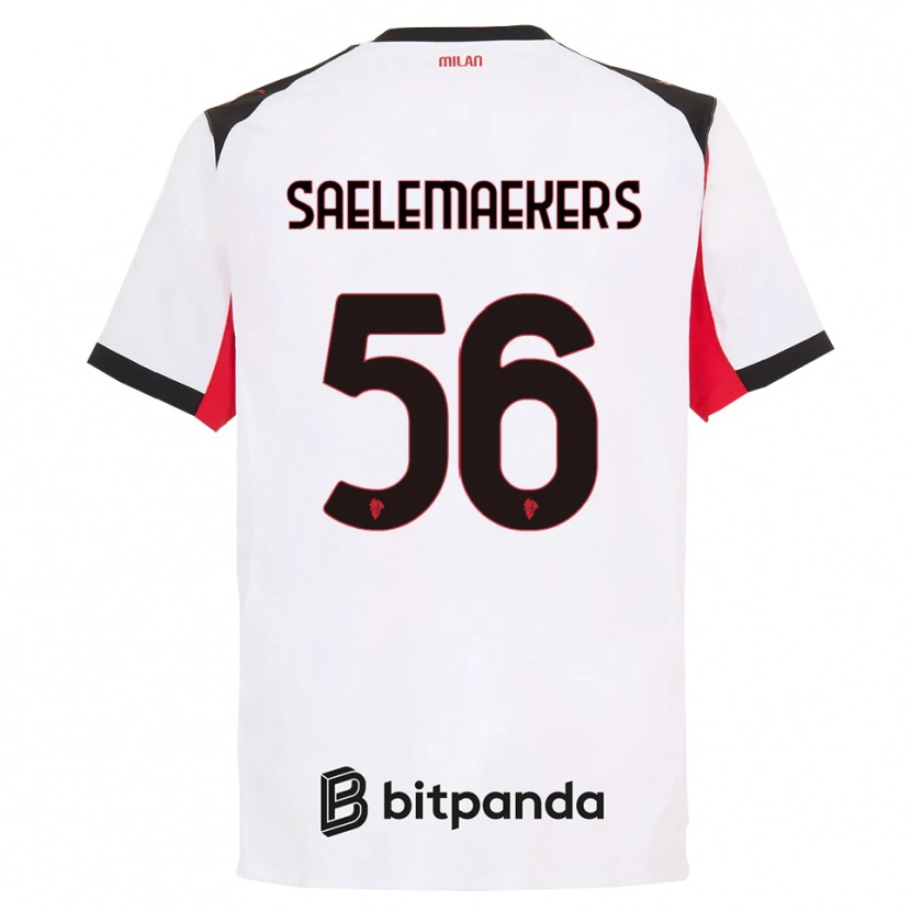 Danxen Dámské Alexis Saelemaekers #56 Bílá Černá Daleko Hráčské Dresy 2025/26 Dres