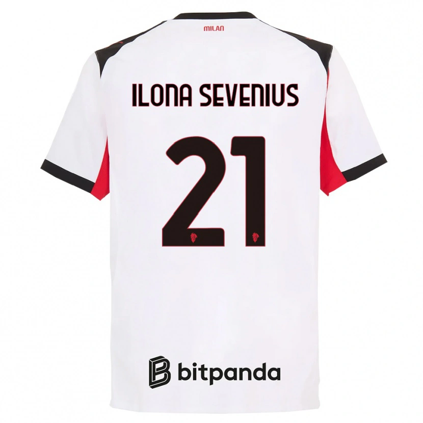 Danxen Dámské Oona Ilona Sevenius #21 Bílá Černá Daleko Hráčské Dresy 2025/26 Dres