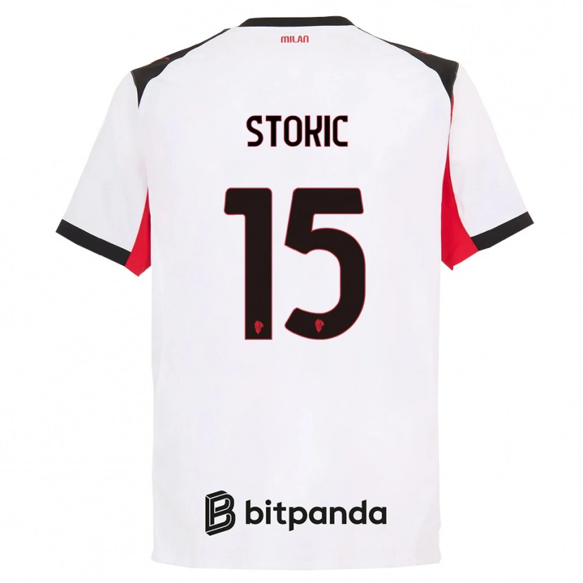 Danxen Dámské Sara Stokić #15 Bílá Černá Daleko Hráčské Dresy 2025/26 Dres