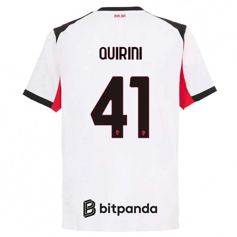 Danxen Dámské Ettore Quirini #41 Bílá Černá Daleko Hráčské Dresy 2025/26 Dres