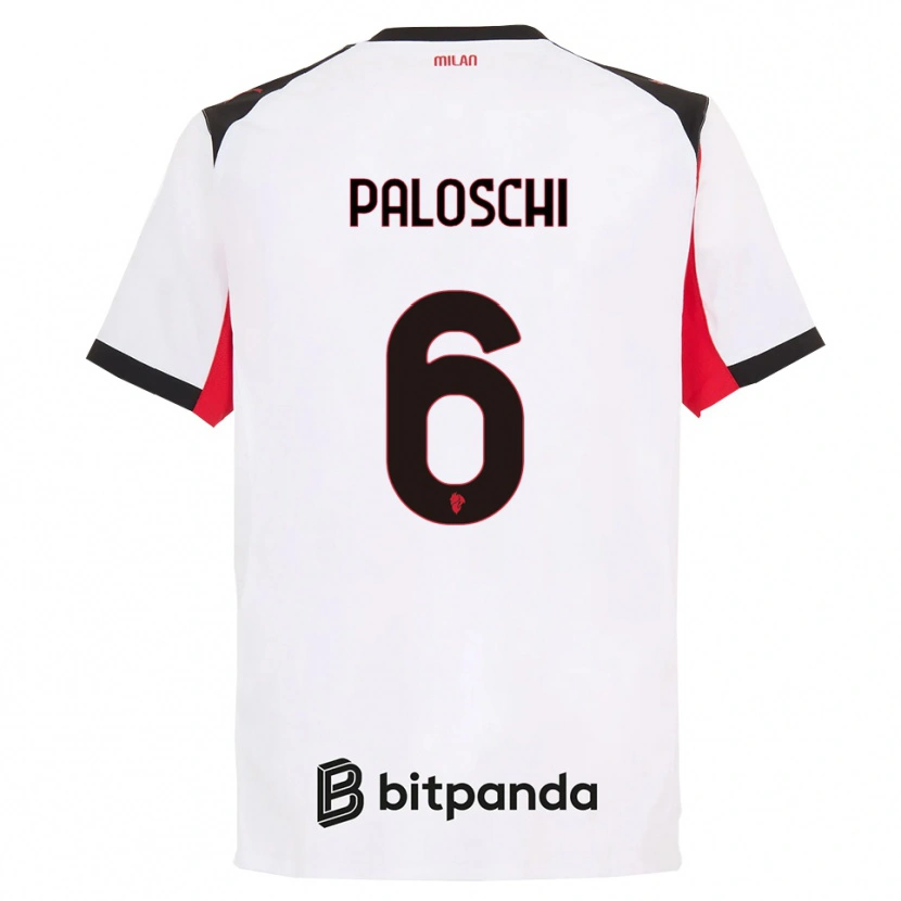 Danxen Dámské Dorian Paloschi #6 Bílá Černá Daleko Hráčské Dresy 2025/26 Dres