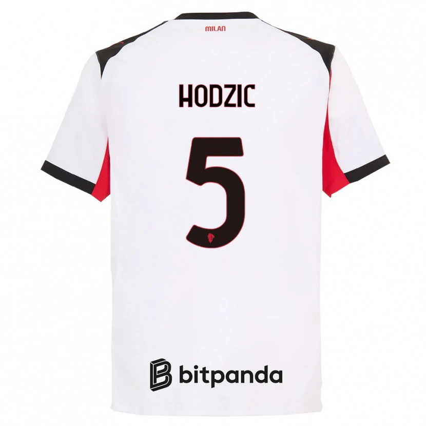 Danxen Dámské Demirel Hodzic #5 Bílá Černá Daleko Hráčské Dresy 2025/26 Dres