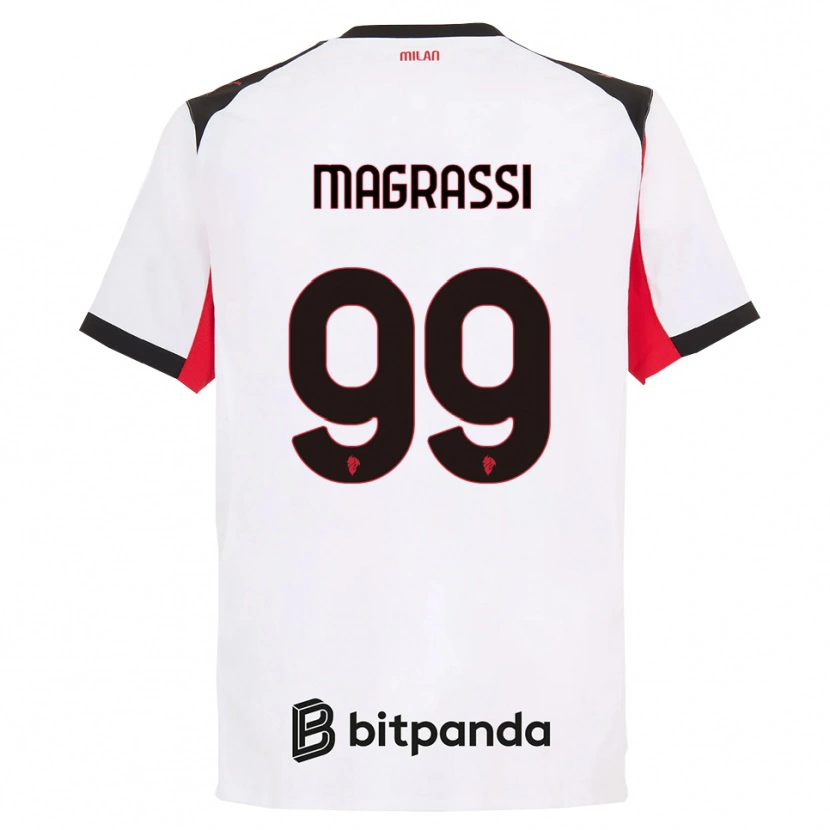 Danxen Dámské Andrea Magrassi #99 Bílá Černá Daleko Hráčské Dresy 2025/26 Dres
