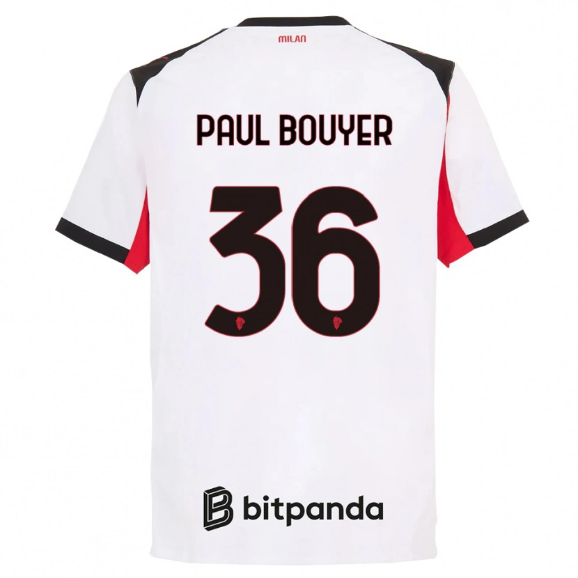 Danxen Dámské Léo Paul Bouyer #36 Bílá Černá Daleko Hráčské Dresy 2025/26 Dres