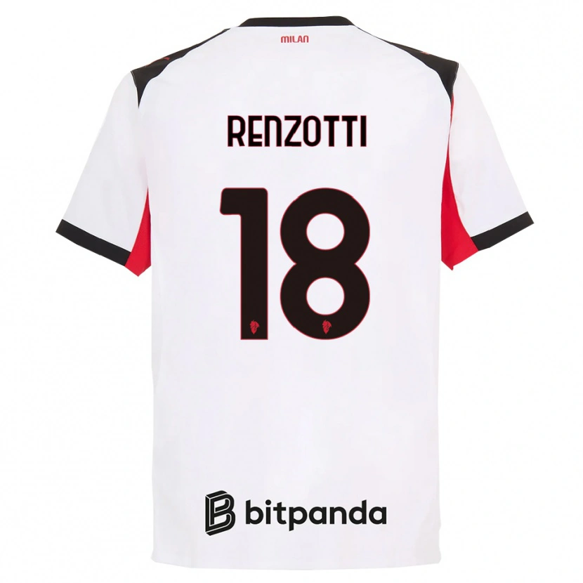 Danxen Dámské Monica Renzotti #18 Bílá Černá Daleko Hráčské Dresy 2025/26 Dres
