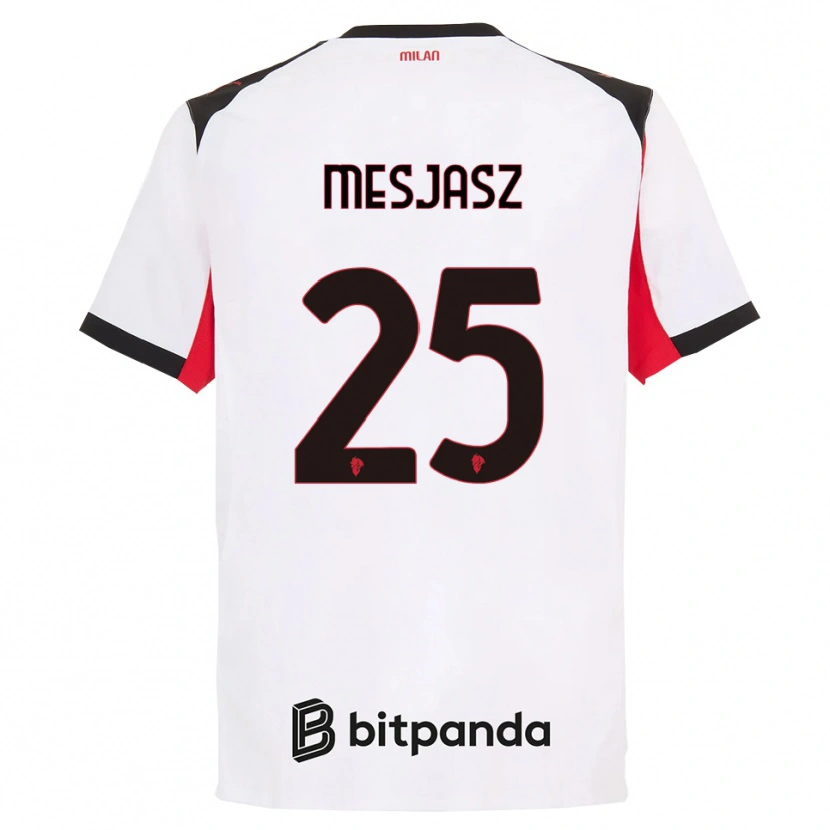 Danxen Dámské Malgorzata Mesjasz #25 Bílá Černá Daleko Hráčské Dresy 2025/26 Dres