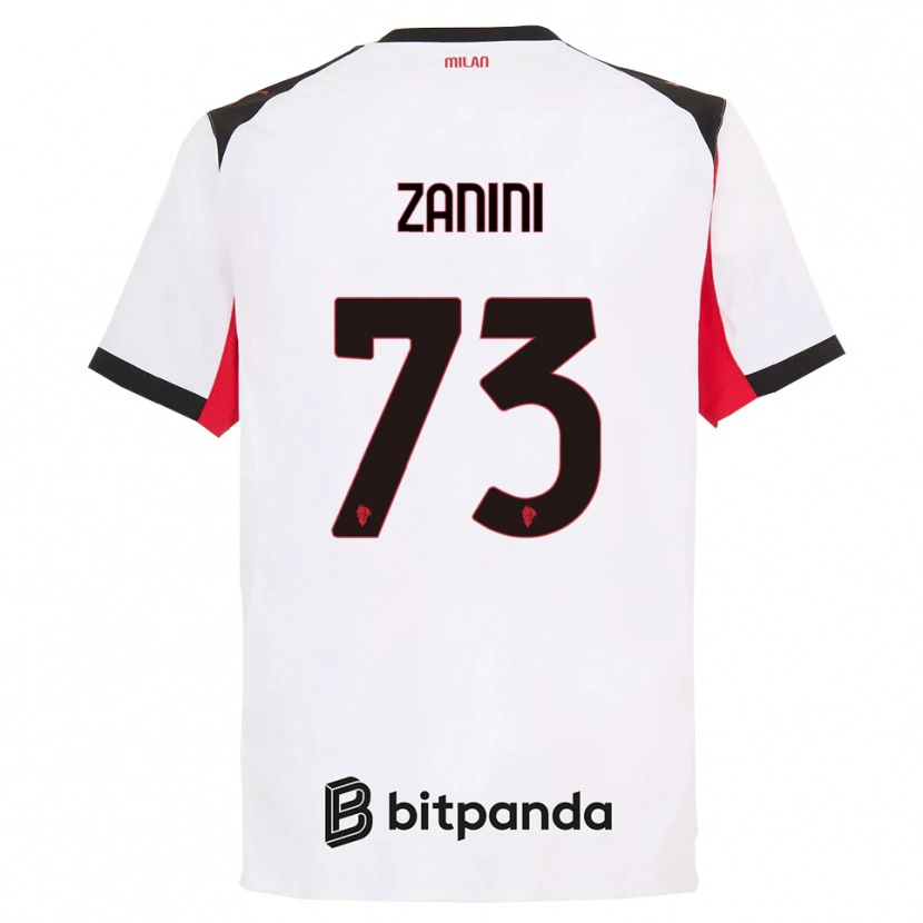 Danxen Dámské Paola Zanini #73 Bílá Černá Daleko Hráčské Dresy 2025/26 Dres