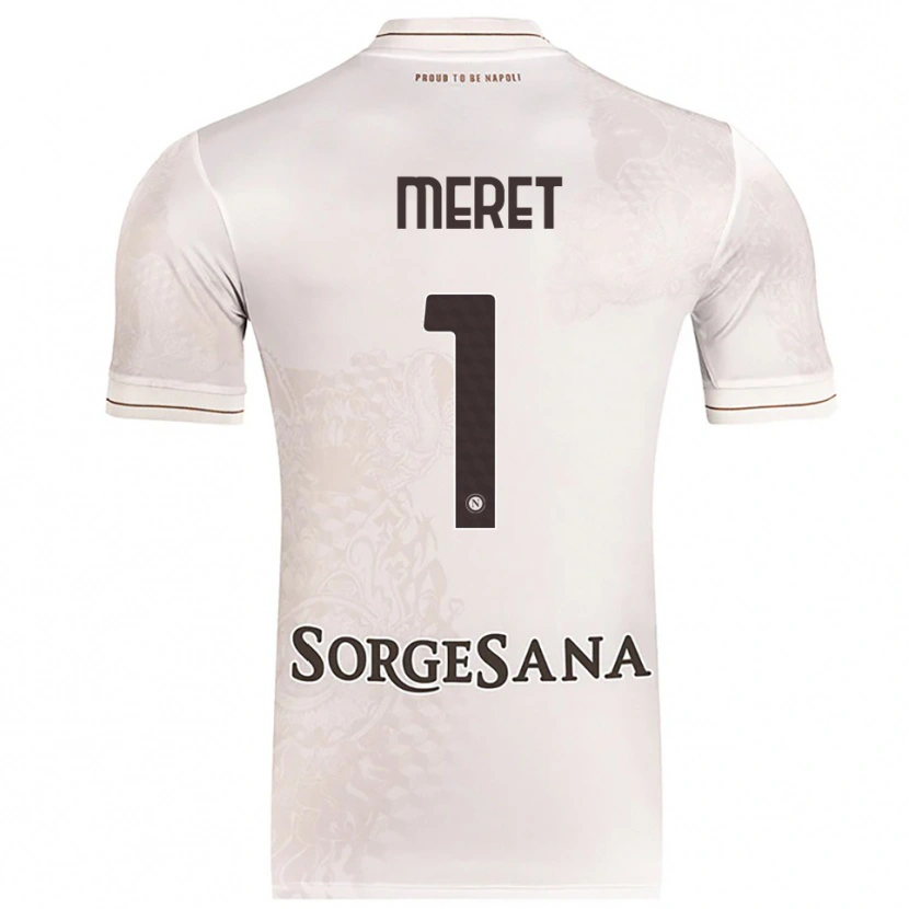 Danxen Dámské Alex Meret #1 Šampaňská Hnědá Daleko Hráčské Dresy 2025/26 Dres