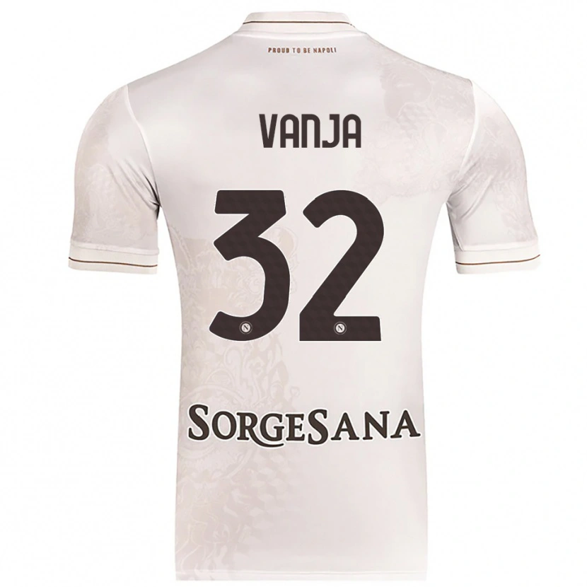 Danxen Dámské Vanja Milinković-Savić #32 Šampaňská Hnědá Daleko Hráčské Dresy 2025/26 Dres