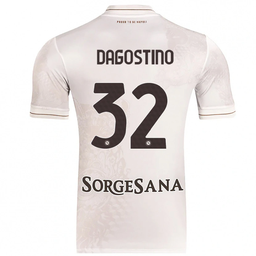 Danxen Dámské Giuseppe Dagostino #32 Šampaňská Hnědá Daleko Hráčské Dresy 2025/26 Dres