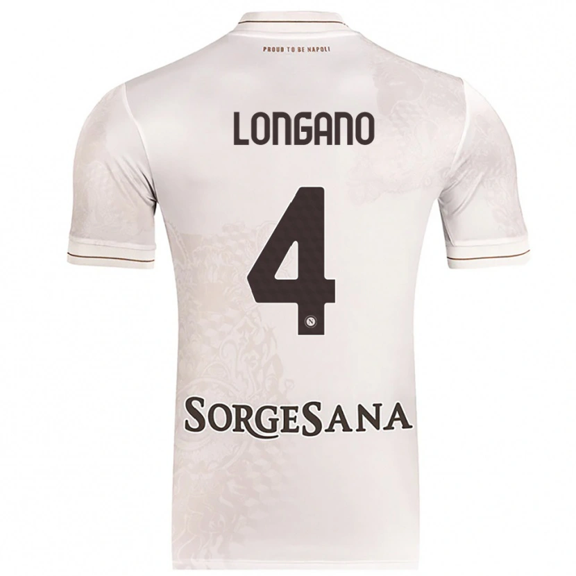Danxen Dámské Salvatore Longano #4 Šampaňská Hnědá Daleko Hráčské Dresy 2025/26 Dres