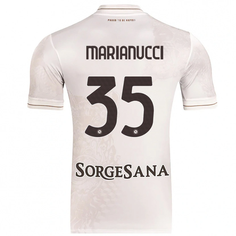 Danxen Dámské Luca Marianucci #35 Šampaňská Hnědá Daleko Hráčské Dresy 2025/26 Dres