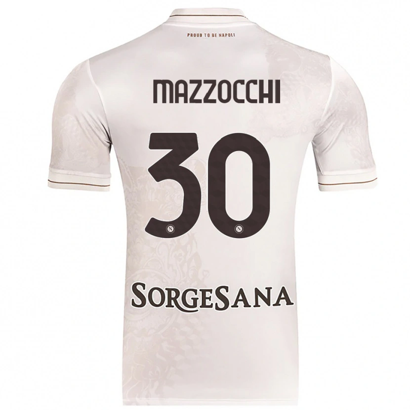 Danxen Dámské Pasquale Mazzocchi #30 Šampaňská Hnědá Daleko Hráčské Dresy 2025/26 Dres